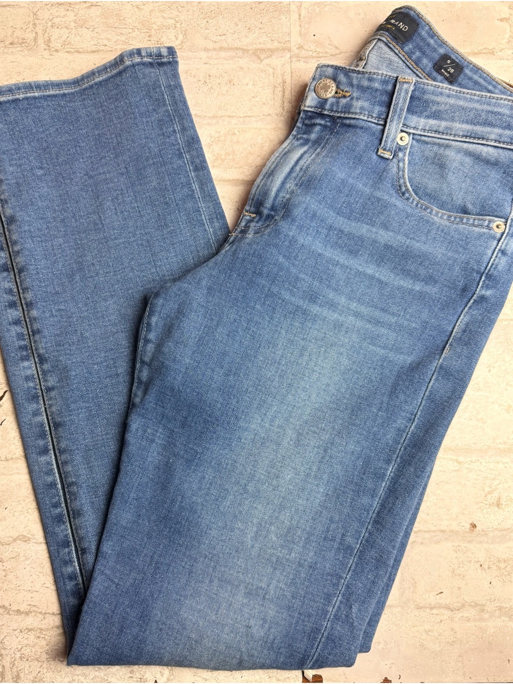 Lucky Brand Sweet Straight Blue Mid-Rise Denim Jeans Women's 6/28 Ankle 😍